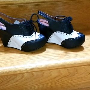 Jeffrey  Campbell  Leather wedge shoes